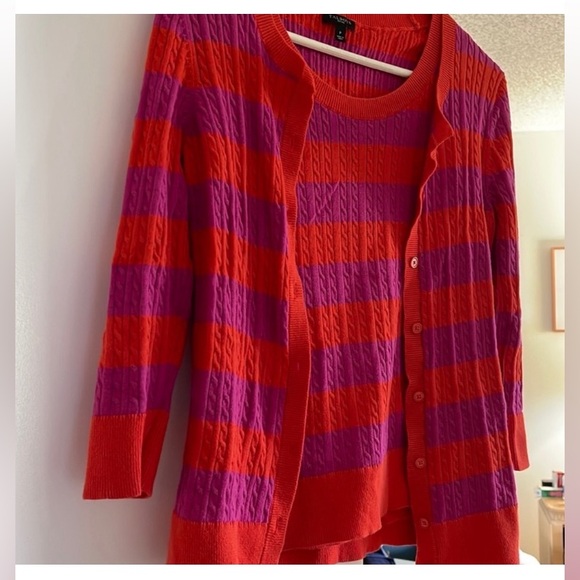 Talbots 2 Piece Cotton Sweater - Picture 2 of 6